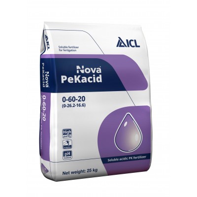Удобрение ПеКасид 0.60.20 (Nova PeKacid) (кислый монокалий фосфат), 25кг